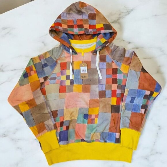 Mcnairy & Co Hoodie Mens Sz XL Multicolor Checkered Crewneck Sweater NWT - Picture 1 of 8